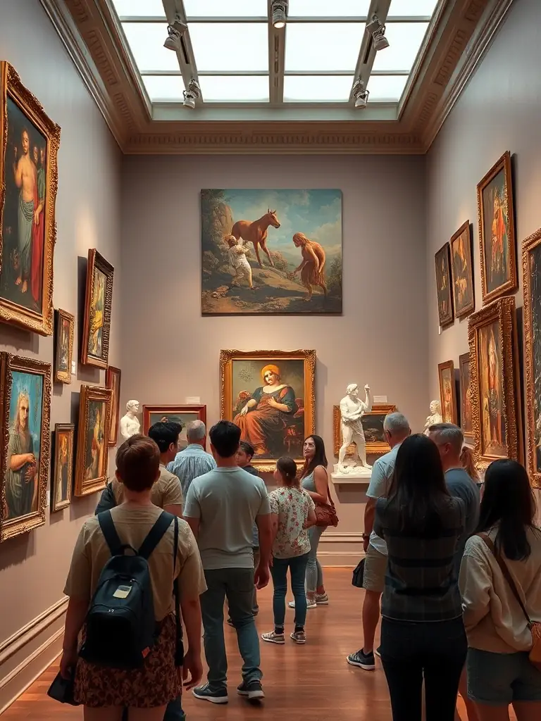 A dynamic image of local artists showcasing their work at an art exhibition organized by COMITE DES FETES, promoting artistic expression and community involvement.