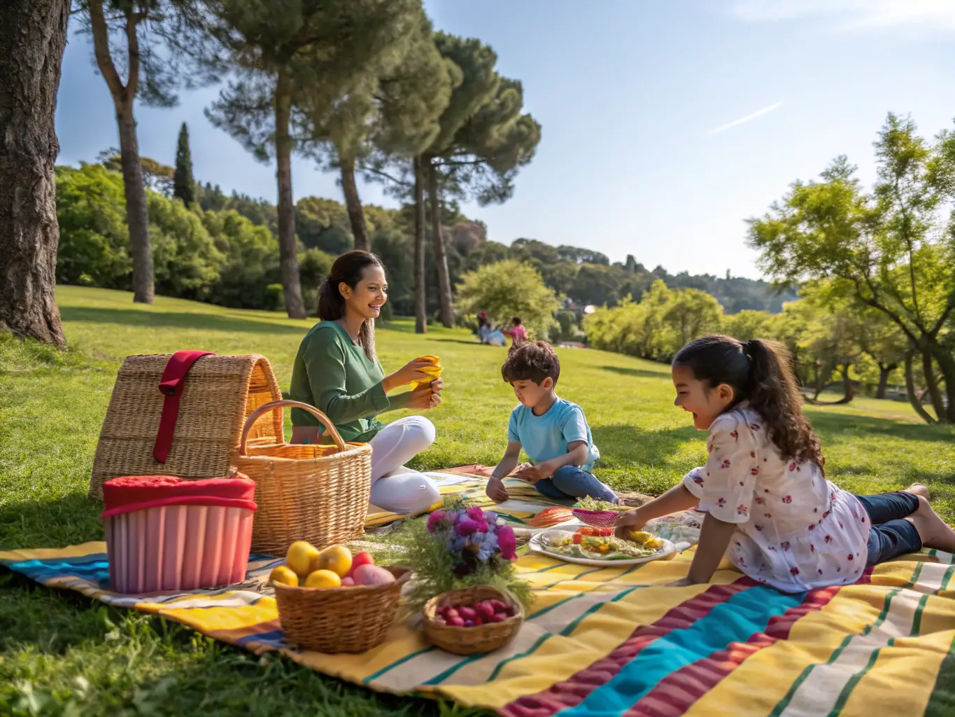 A photograph showing a group of community members participating in a recreational activity organized by COMITE DES FETES, such as a sports day or a community picnic.